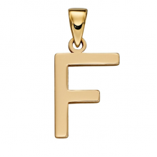 Gold Letter 'F' Pendant (GP 2205)